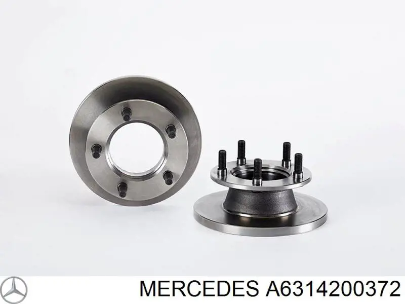 Диск переднього гальма Mercedes A6314200372 ціна, від 37.75 USD