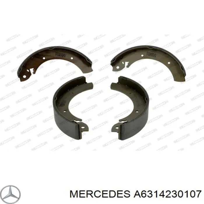 Колодки гальмові задні, барабанні Mercedes A6314230107 ціна, від 22.93 USD