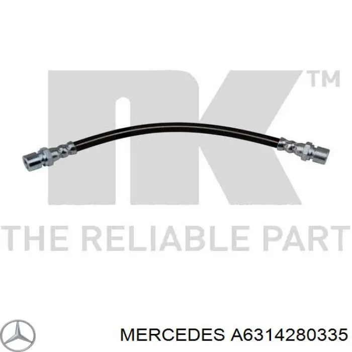 Шланг гальмівний задній Mercedes A6314280335 ціна, від 8.02 USD
