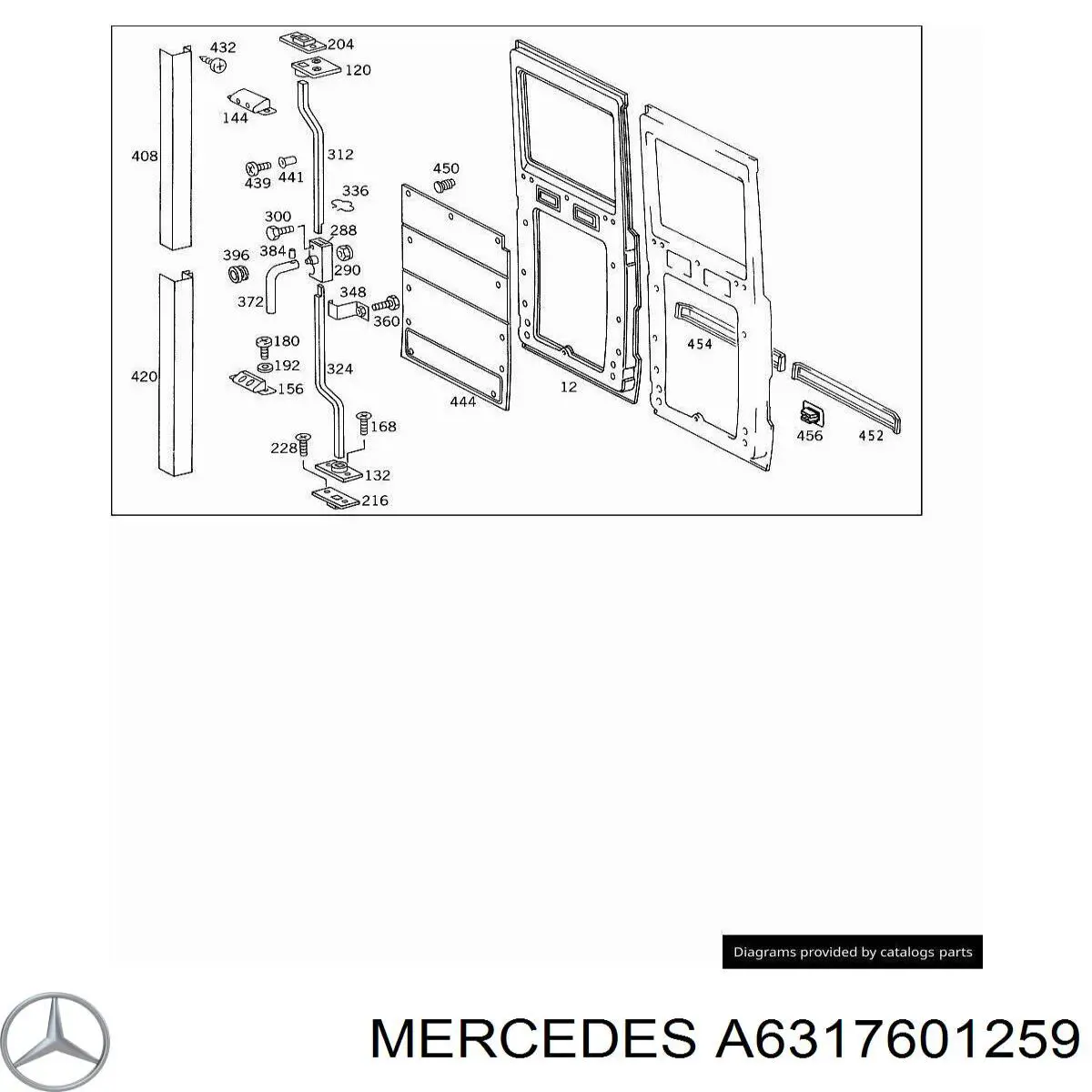 Купити A6317601259 Mercedes Ручка передньої двері зовнішня
