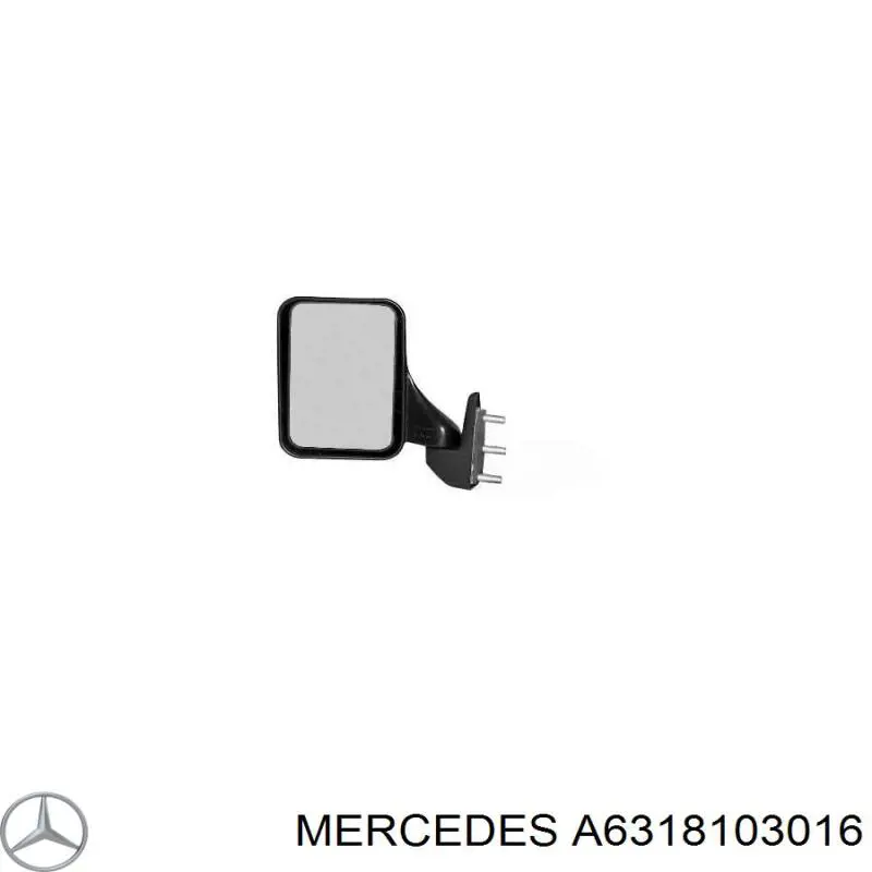 A6318103016 Mercedes Дзеркало заднього виду, ліве