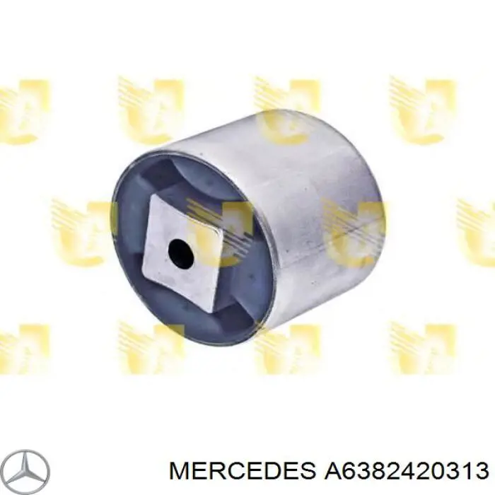A6382420313 Mercedes Подушка (опора) двигуна, задня (сайлентблок)