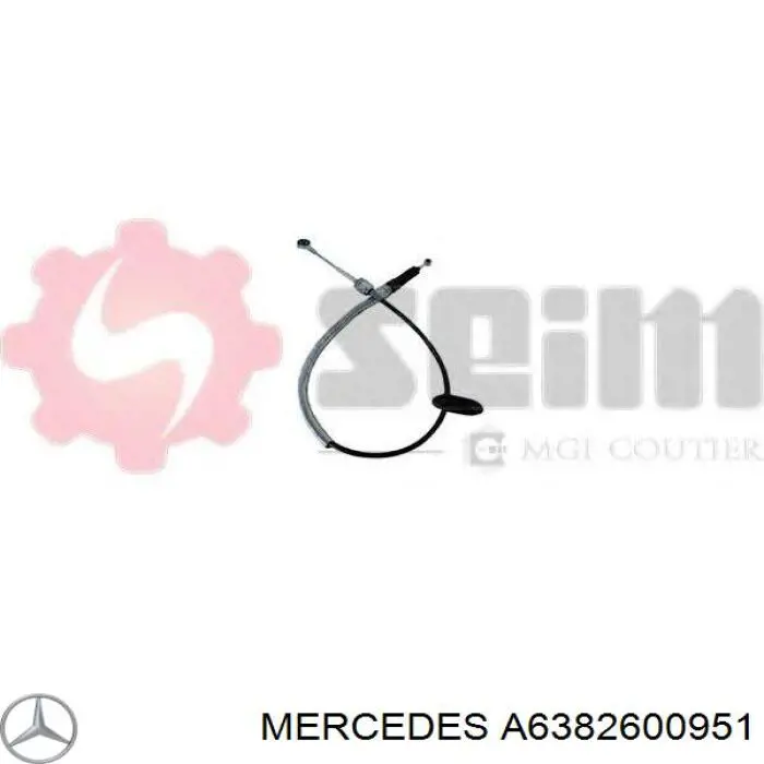 Трос перемикання передач, вибору передачі Mercedes A0002680691 ціна, від 35.56 USD
