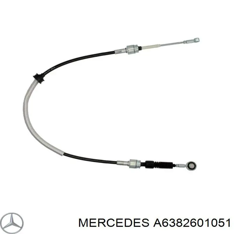 Трос перемикання передач, вибору передачі Mercedes A6382600751 ціна, від 40.96 USD