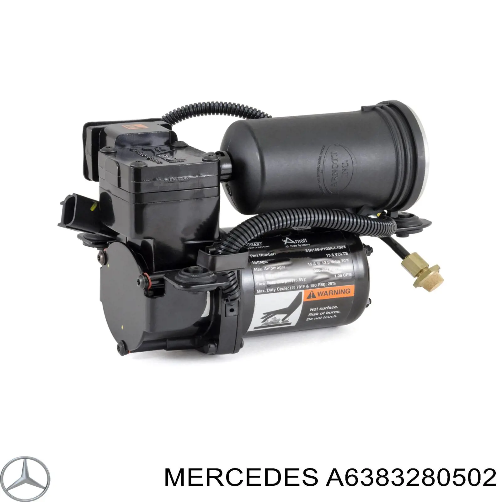 A6383280502 Mercedes компресор пневмопідкачкою (амортизаторів)