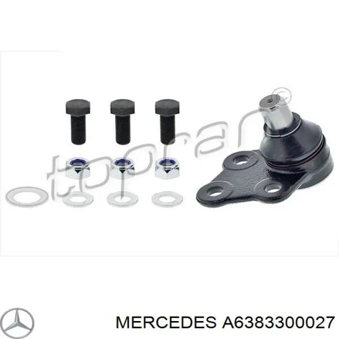 Кульова опора, нижня Mercedes A6383300027 ціна, від 15.31 USD