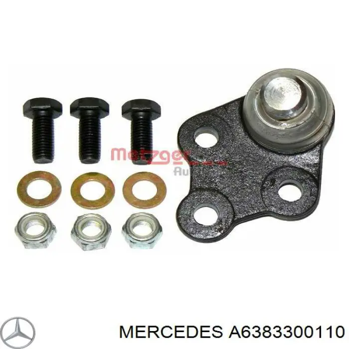 Важіль передньої підвіски нижній, правий Mercedes A6383300110 ціна, від 31.67 USD