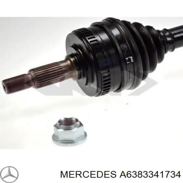 Купити A6383341734 Mercedes Вісь передня в зборі