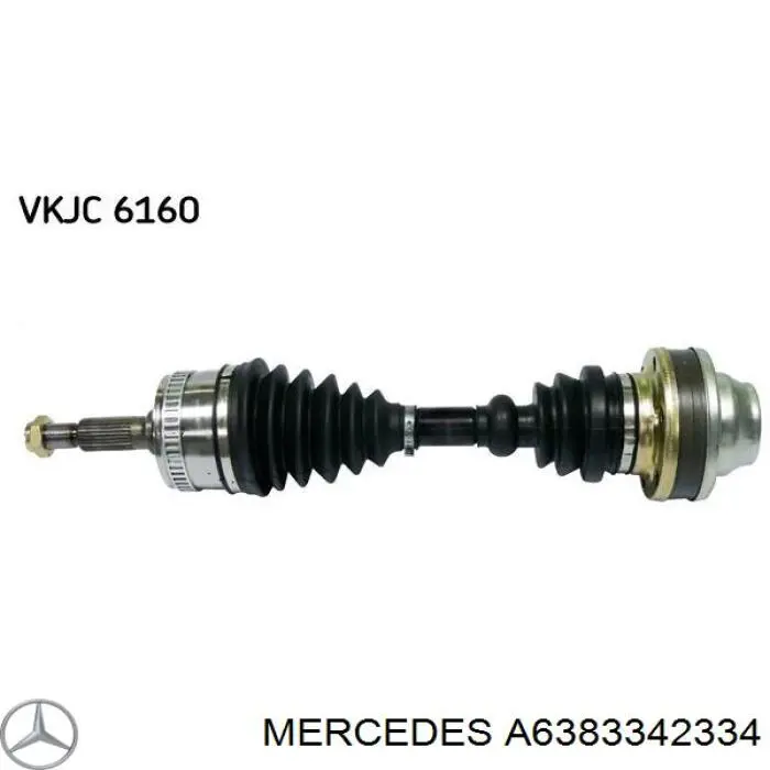 Купити A6383342334 Mercedes Вісь передня в зборі