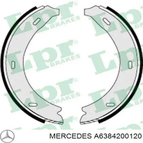 Колодки ручника / стоянкового гальма Mercedes A6384200120 ціна, від 16.07 USD