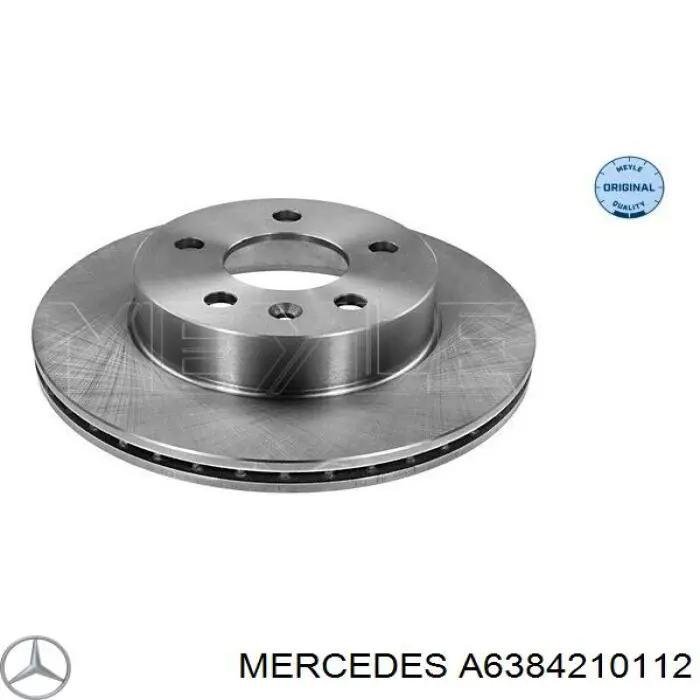 Диск переднього гальма Mercedes A6384210112 ціна, від 36.80 USD