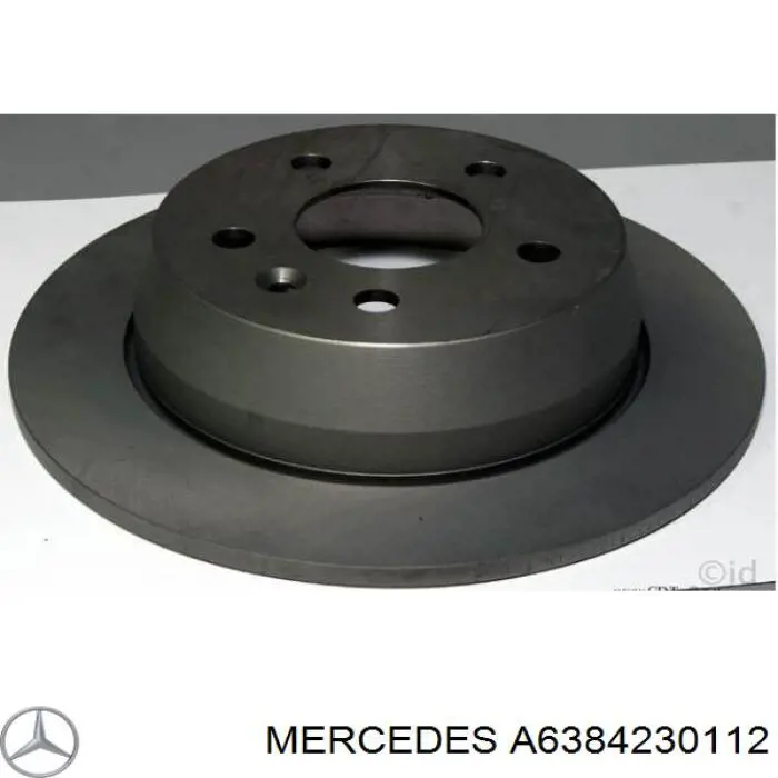 Купити A6384230112 Mercedes Диск заднього гальма