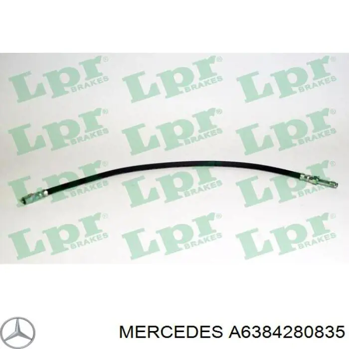 Шланг гальмівний передній Mercedes A6384280835 ціна, від 9.03 USD