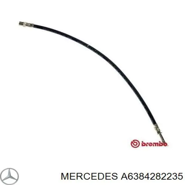 A6384282235 Mercedes Гнучка гальмівна трубка передня