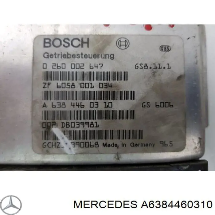  Mercedes A6384460310 ціна, від 61.87 USD