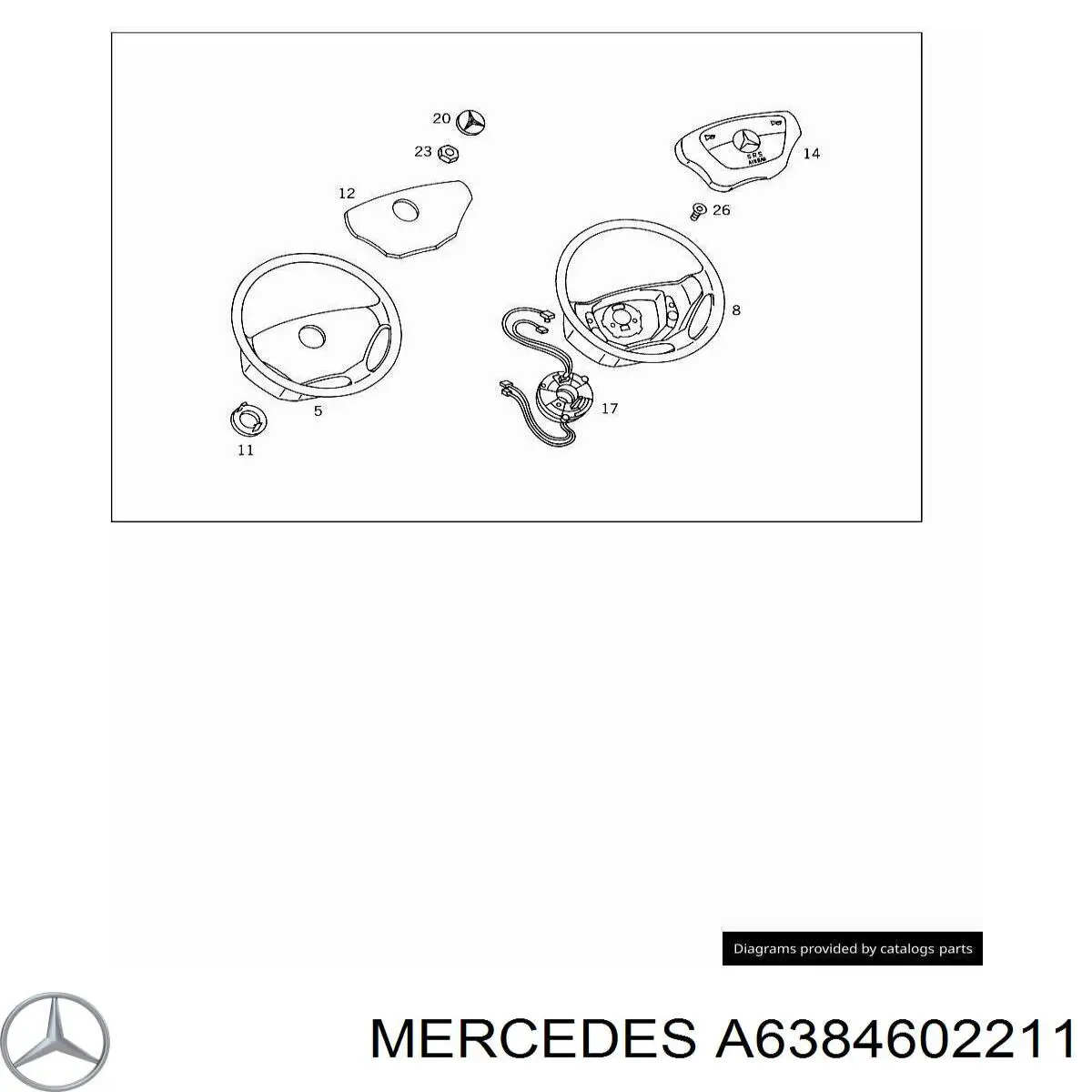 6384603011 Mercedes рульова колонка