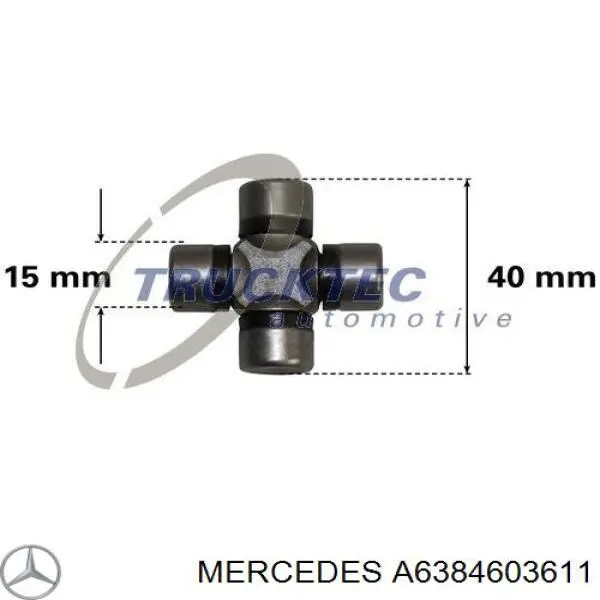 A6384603611 Mercedes хрестовина рульового механізму