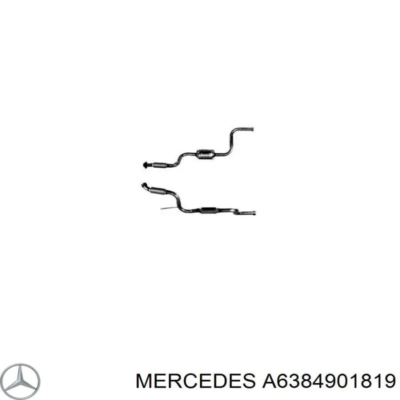Конвертор-каталізатор (каталітичний нейтралізатор) Mercedes Vito I фургон (638) (1997 - 2003) ціна, від 1169.27 USD