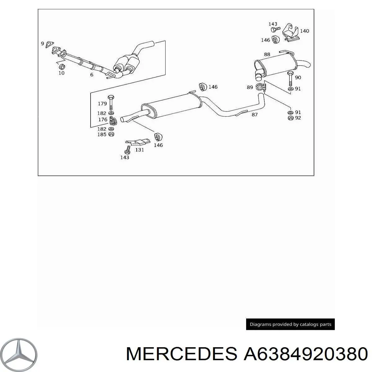 Прокладка прийомної труби глушника Mercedes A6384920380 ціна, від 7.08 USD