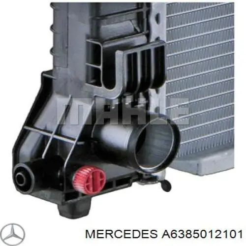 A6385012101 Mercedes Радіатор охолодження двигуна