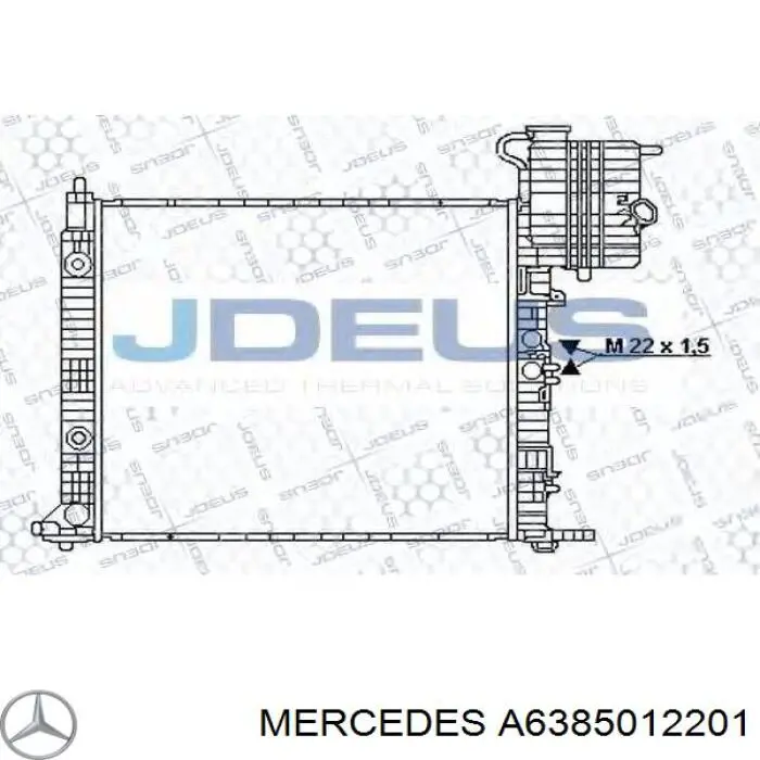 Радіатор A6385012201 Mercedes