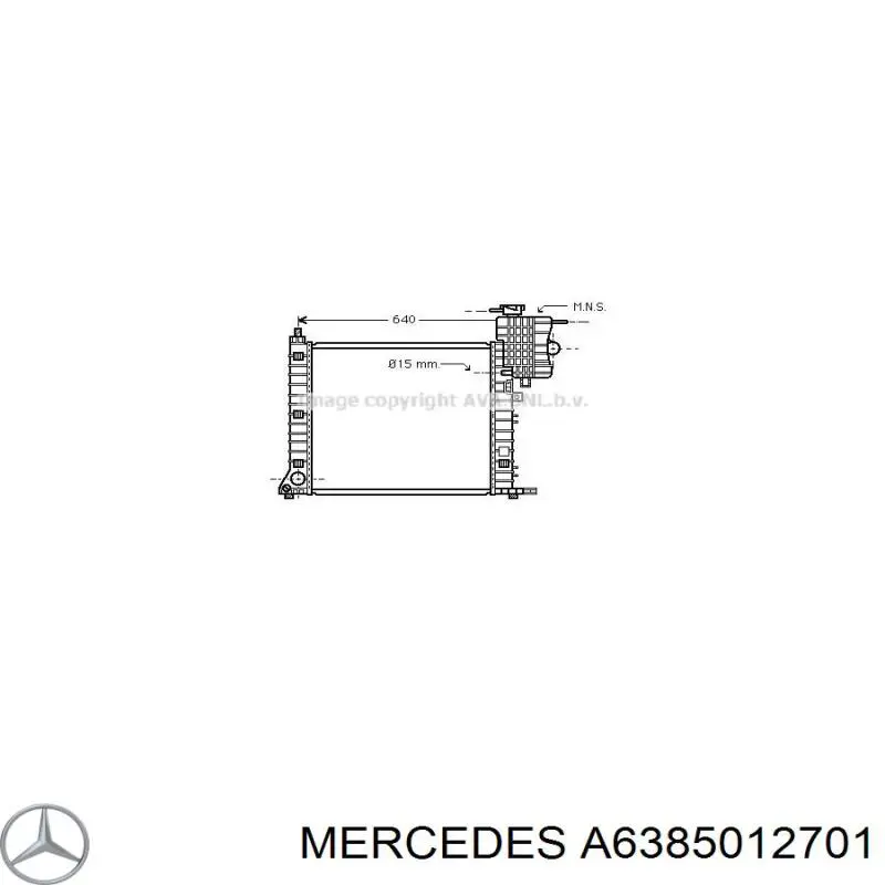 Радіатор основний Mercedes A6385012701 ціна, від 210.11 USD