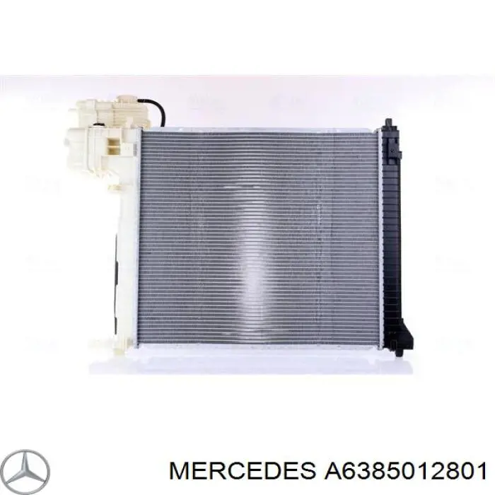 A6385012801 Mercedes радіатор охолодження двигуна