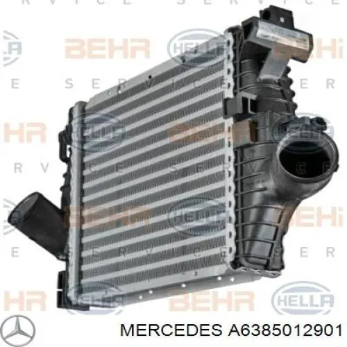 Система охолодження наддувочного повітря Mercedes A6385012901 ціна, від 71.02 USD