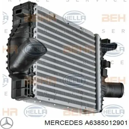 A6385012901 Mercedes радіатор интеркуллера