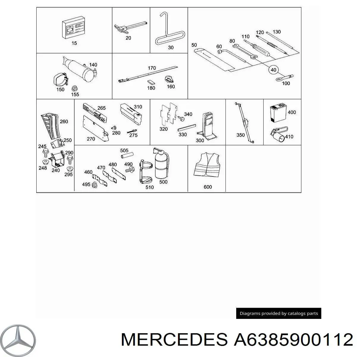 Знак аварійної зупинки Mercedes A1708900397 ціна, від 11.40 USD