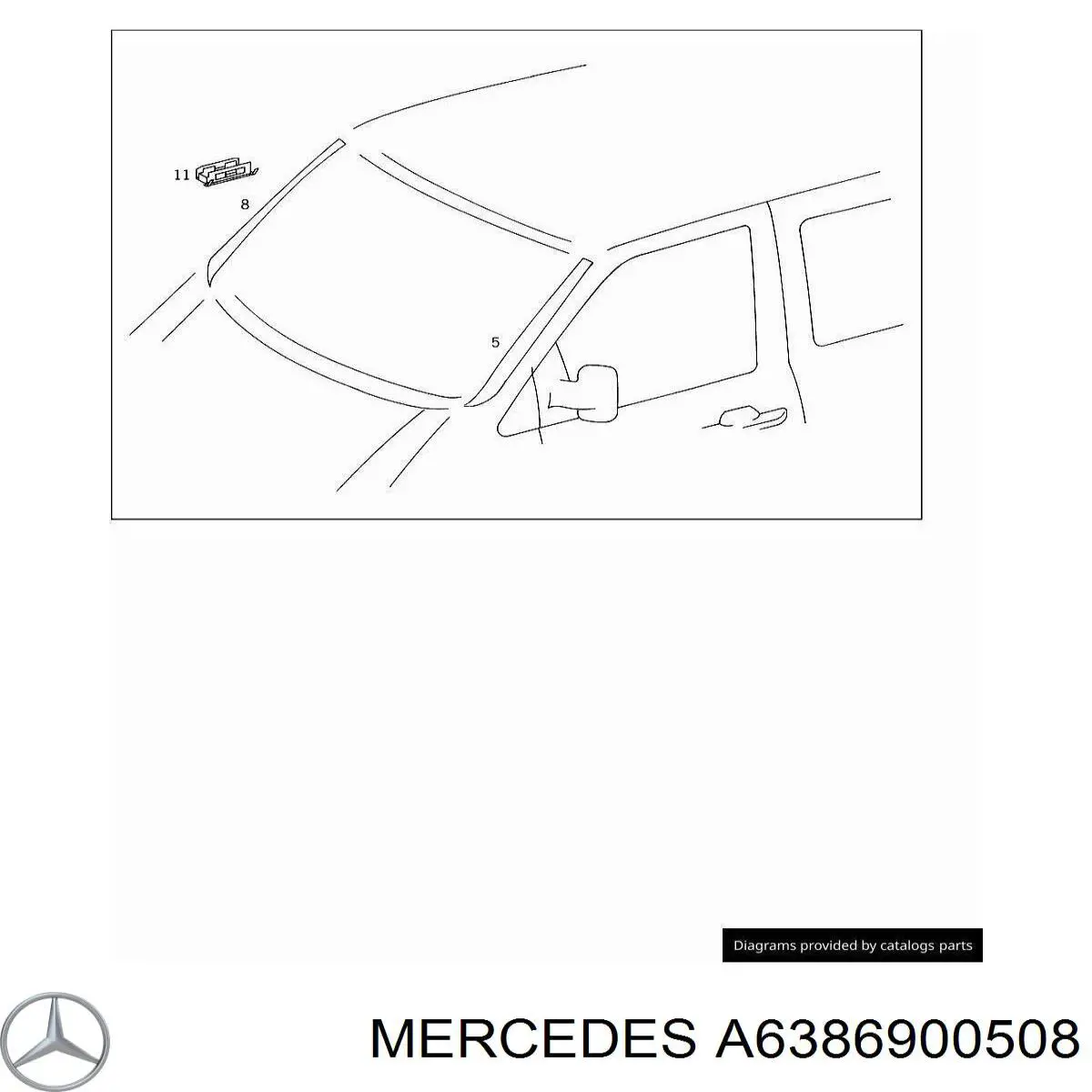  Mercedes A6386900508 ціна, від 19.11 USD