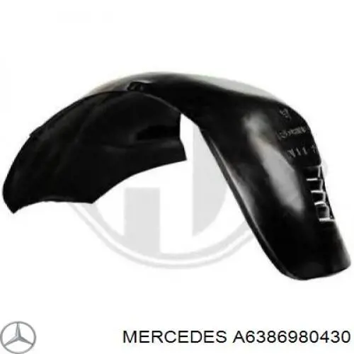 A6386980430 Mercedes Підкрилок переднього крила, лівий