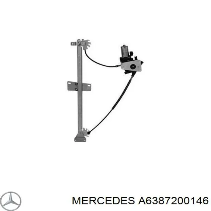 A6387200146 Mercedes механізм склопідіймача двері передньої, правої
