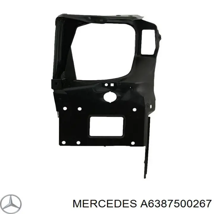 A6387500267 Mercedes супорт радіатора верхній/монтажна панель кріплення фар