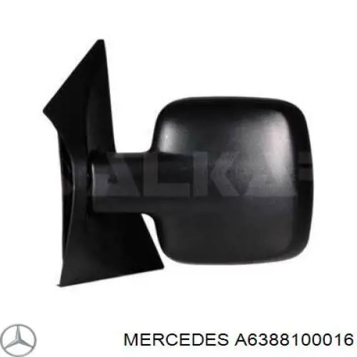 Ліве бічне дзеркало Mercedes A6388100016 ціна, від 34.41 USD