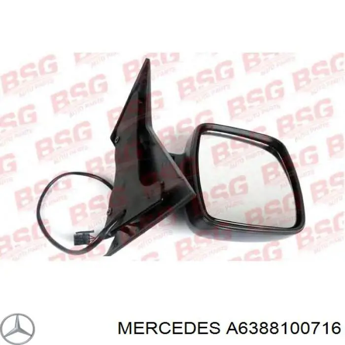Купити A6388100716 Mercedes Дзеркало праве