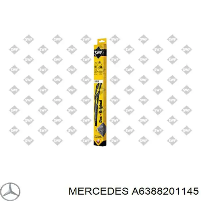 Щітка-двірник лобового скла, пасажирська Mercedes A6388200445 ціна, від 14.40 USD