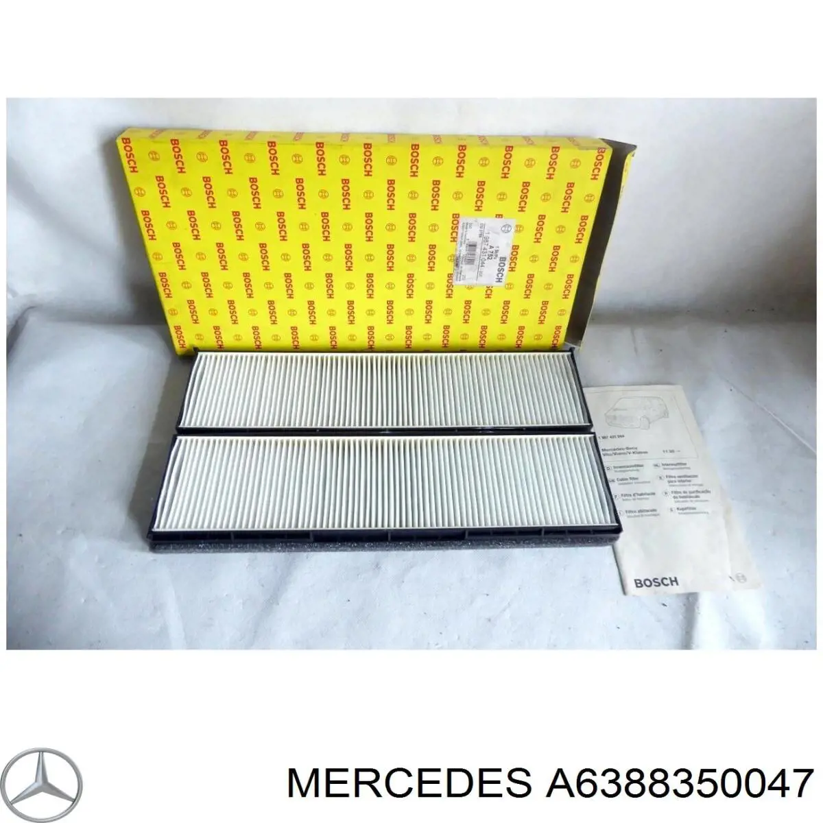 Купити A6388350047 Mercedes Фільтр салону вугільний