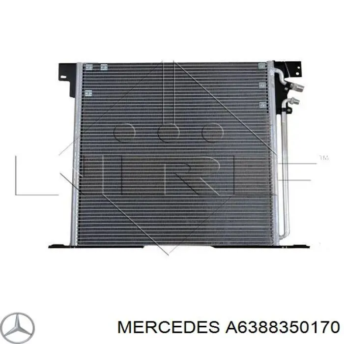 A6388350170 Mercedes радіатор кондиціонера