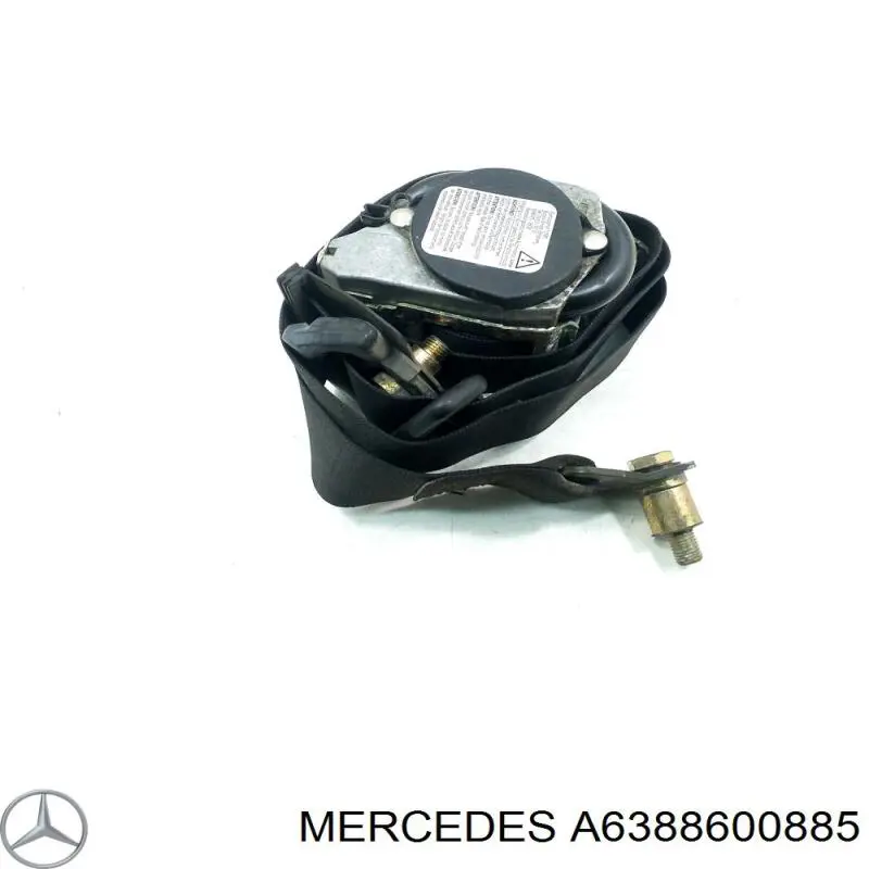 Пасок безпеки передній лівий Mercedes A6388600085 ціна, від 56.24 USD