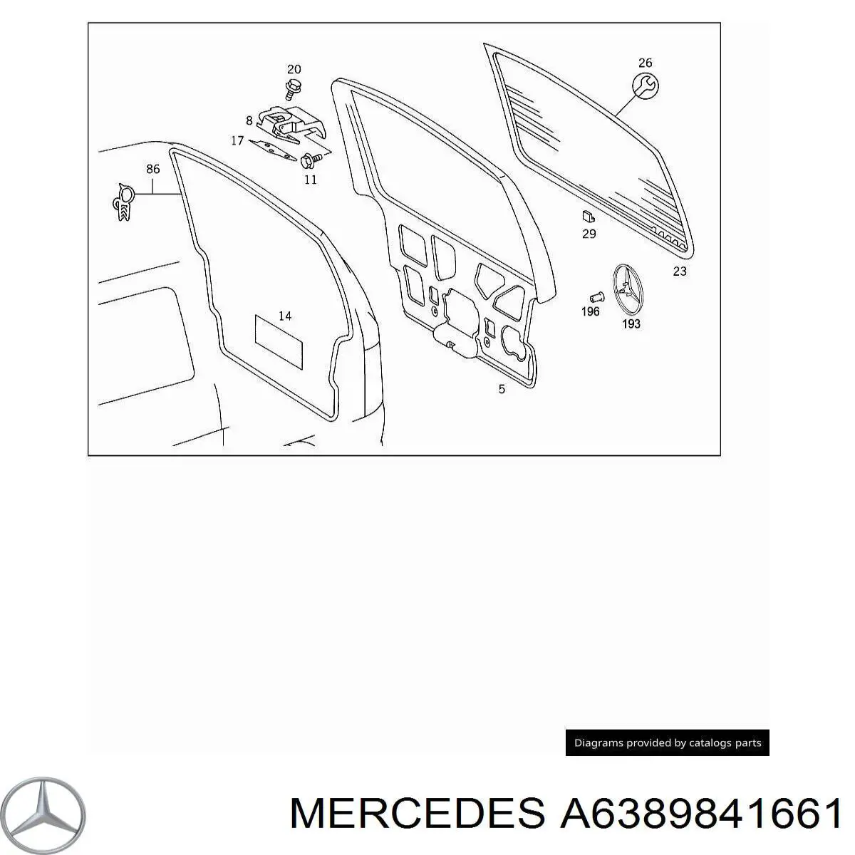  Mercedes A6389841661 ціна, від 0.26 USD
