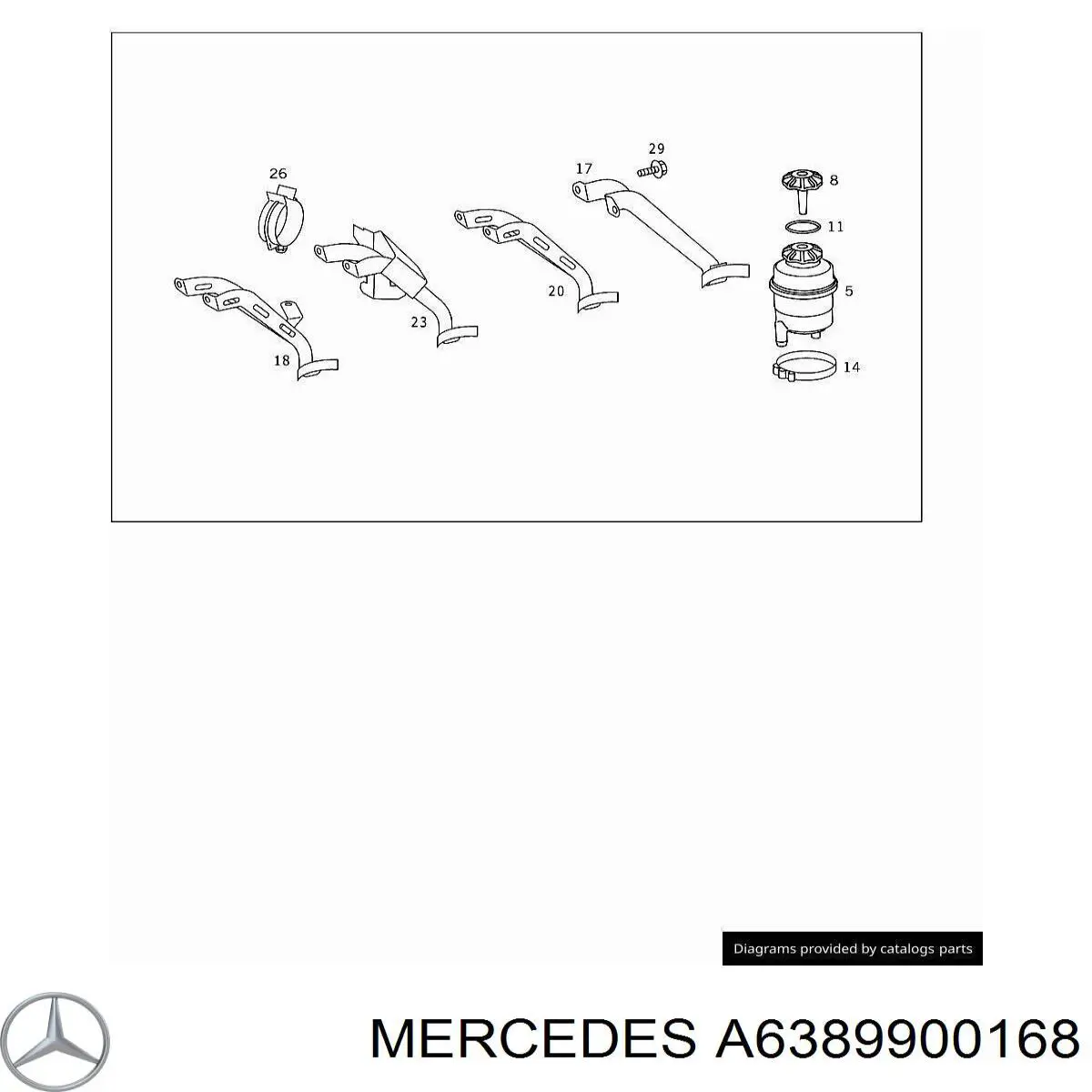  Mercedes A6389900168 ціна, від 6.56 USD