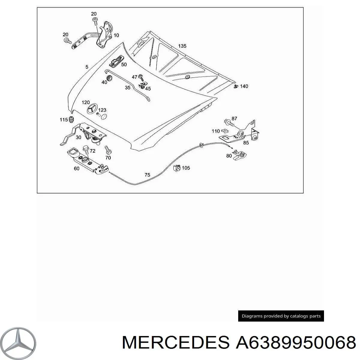 Скоба гальмівної трубки Mercedes A1709950165 ціна, від 0.89 USD
