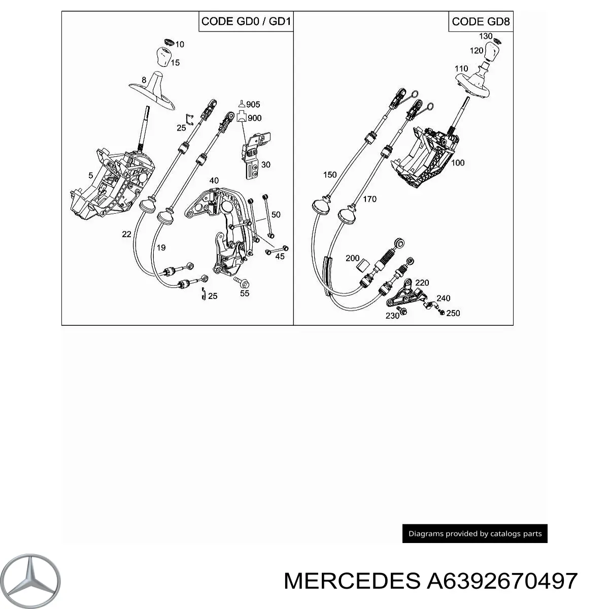 Чохол на важіль перемикання A6392670497 Mercedes
