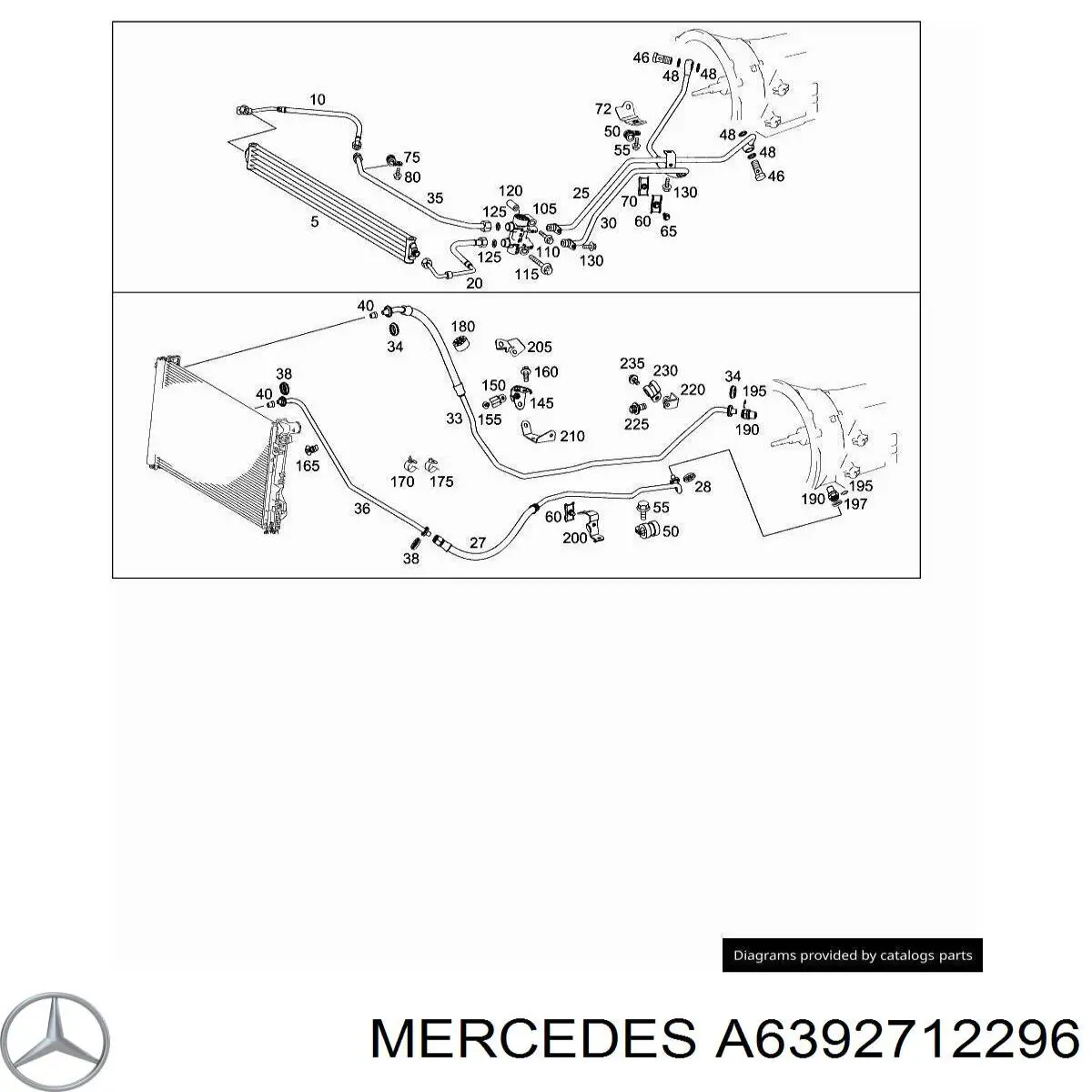  Mercedes A6392712296 ціна, від 71.06 USD