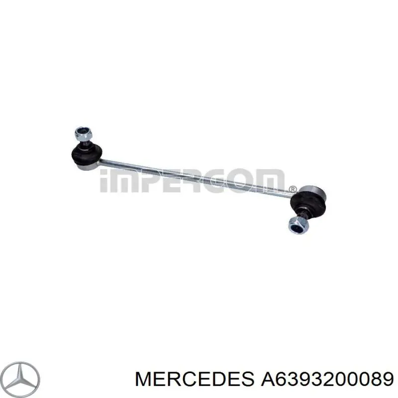 Стійка стабілізатора переднього, ліва A6393200089 Mercedes