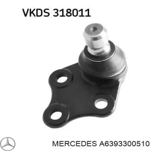 Купити A6393300510 Mercedes Важіль передньої підвіски нижній, правий