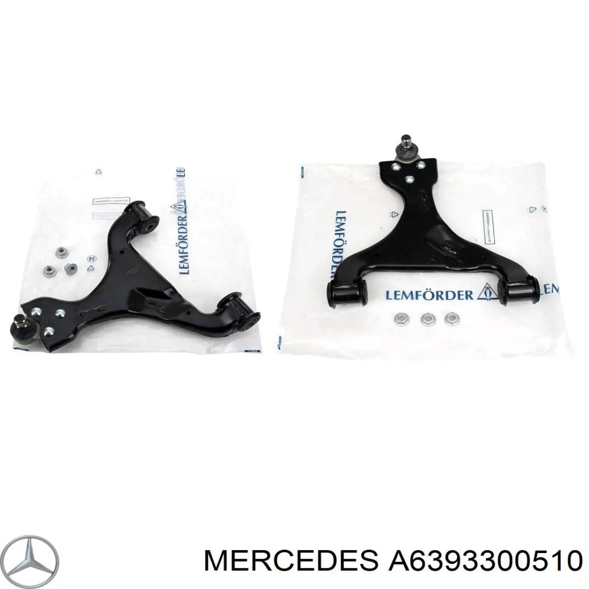Важіль передньої підвіски нижній, правий A6393300510 Mercedes