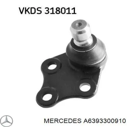 Купити A6393300910 Mercedes Важіль передньої підвіски нижній, правий