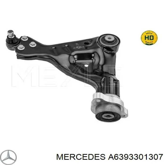 A6393301307 Mercedes Важіль передньої підвіски нижній, правий
